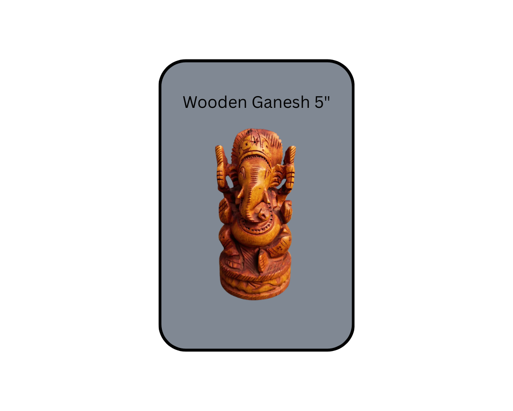 Wooden GANESH idol